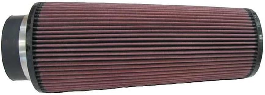 K&N High-Flow Original Lifetime Universal Clamp-On Air Filter: High Performance, Premium, Washable: Flange Diameter: 4 In, Filter Height: 14 In, Flange Length: 1.75 In, Shape: Round Tapered, RE-0880