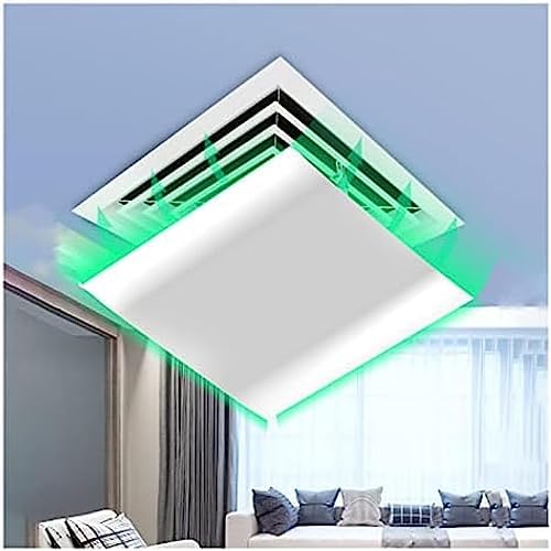 Air Conditioner Vent Deflector, Adjustable Square Angle Cover for Ceiling AC Vents, Easy to Install, Ideal for Commercial Office Use