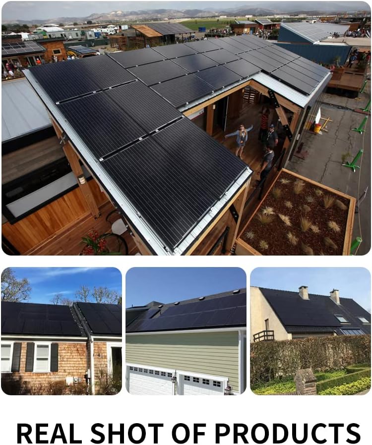 2PCS 445 Watt Total 890W Solar Panels 12/24Volt Bifacial Solar Panel kit High Efficiency for RooftopPortable Power Station Farm Yacht and Other OffGrid Applications