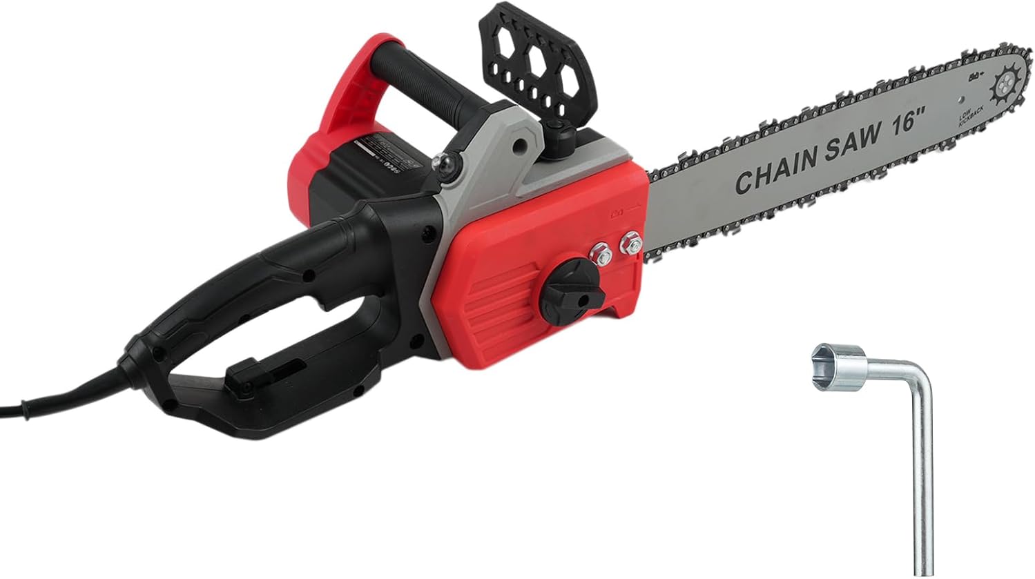 1800W Electric Chain Saw Powerful Corded Chainsaw with 16 Inch Chain and Bar Weight Multi Angle Fast Cut Powerful High Efficiency 110V
