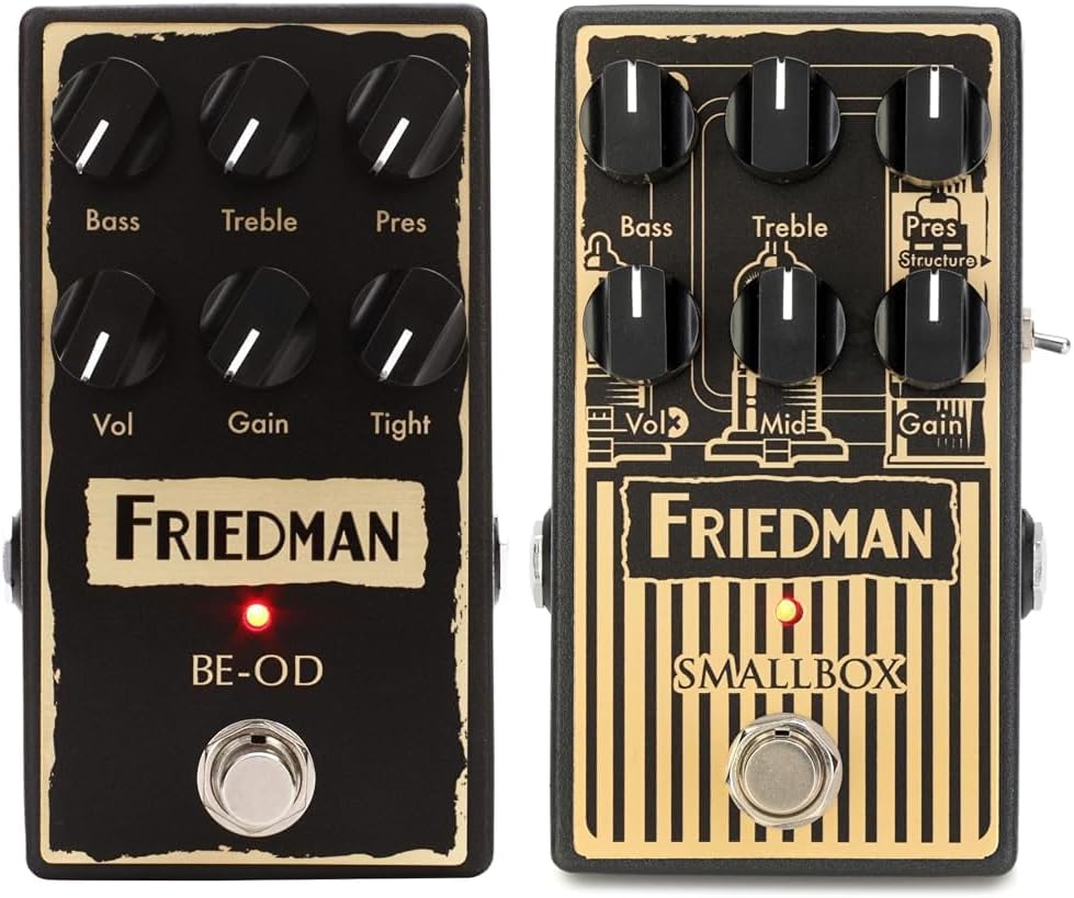 Friedman BE-OD Overdrive and Smallbox Overdrive Guitar Effects Pedals Bundle