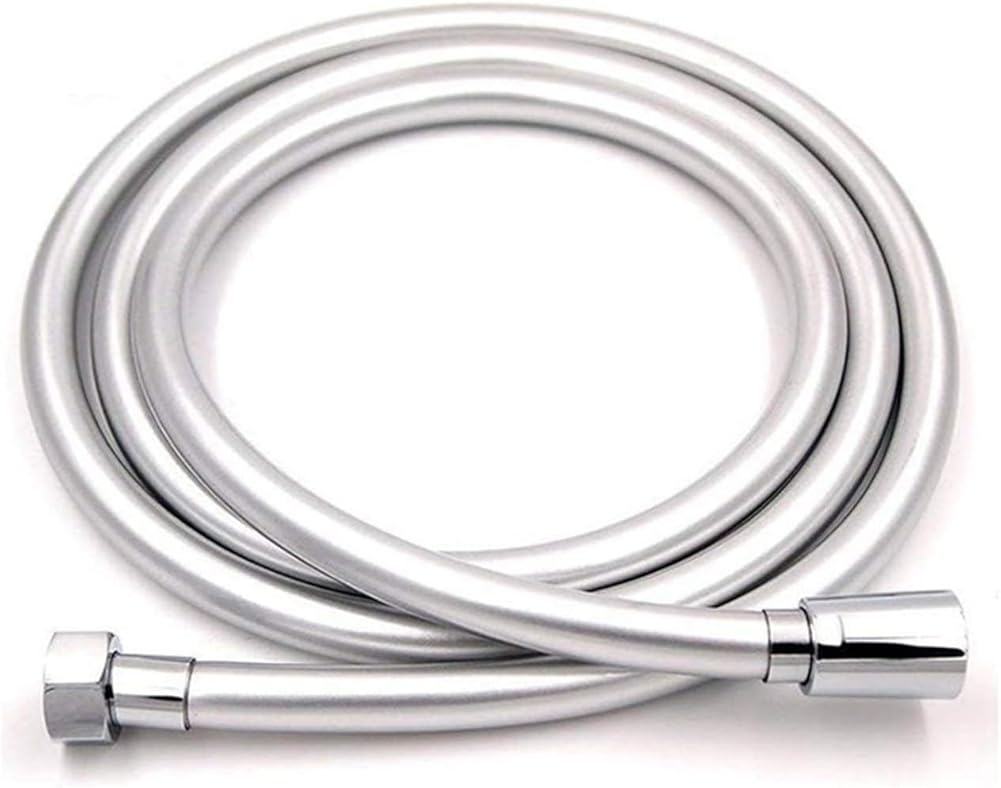 Shower Hose,shower hose connected,Shower Hose PVC High Pressure Silver Black PVC Smooth for Bath Handheld Shower Head Flexible 360° Rotation Shower Pipe (Color : Black, Size : 100cm) (Color : Onecolo