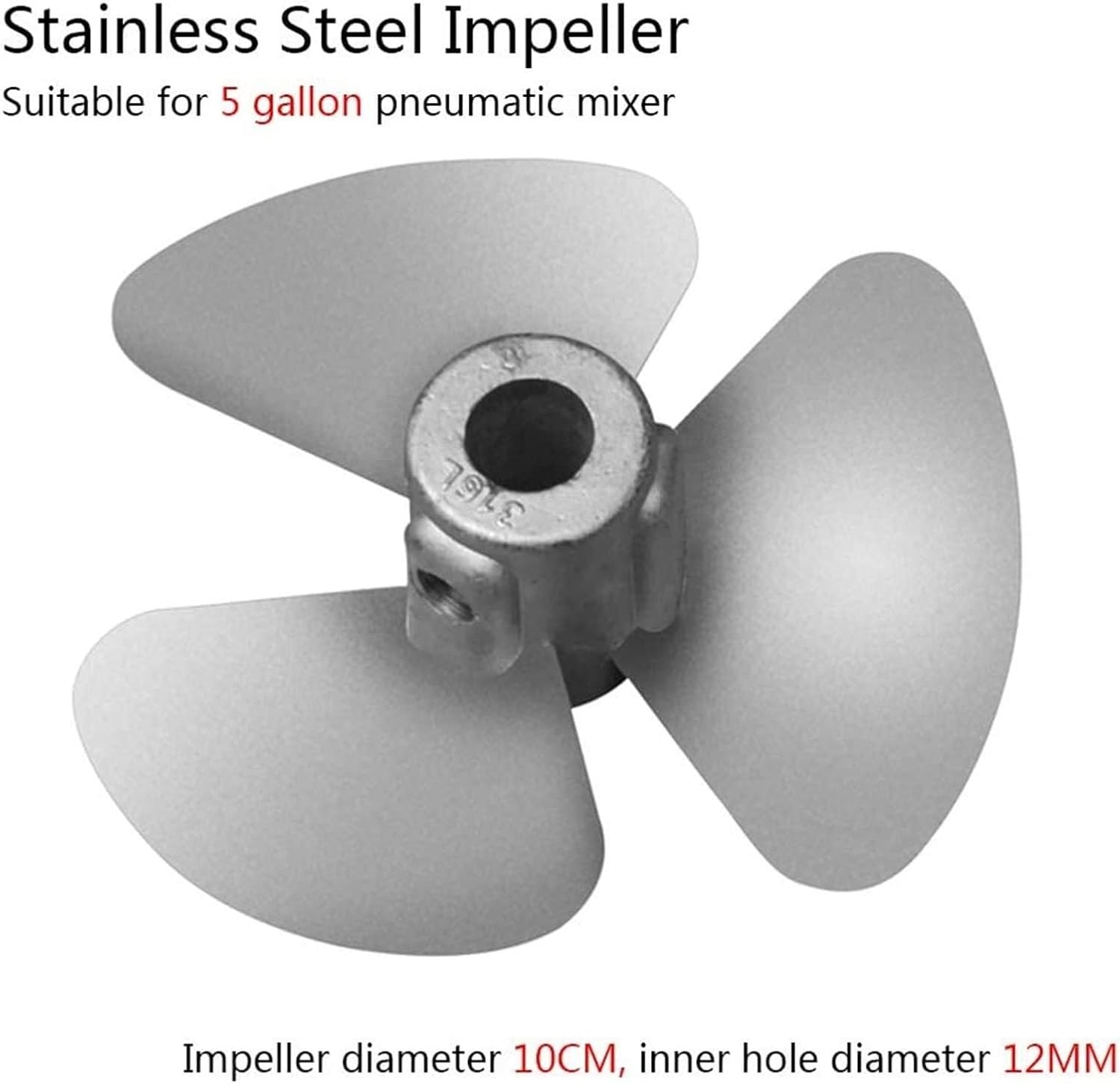 Efficient and Environmentally Friendly Stainless Steel Pneumatic Bracket Mixer - for 5 Gal/20L Gallon Tanks - Perfect Paint Stirring Machine
