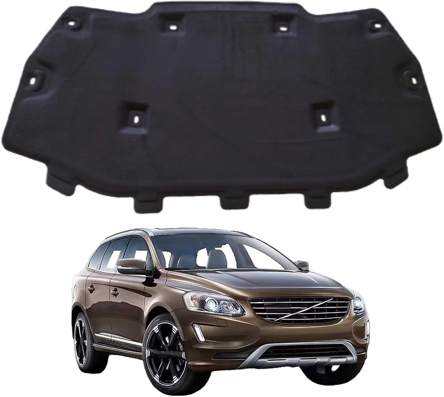 Car Front Hood Engine Sound Pad for Volvo XC60 2015-2017 OE:31402485, Heat Insulation Cotton Mat Cover Soundproof Car Accessories