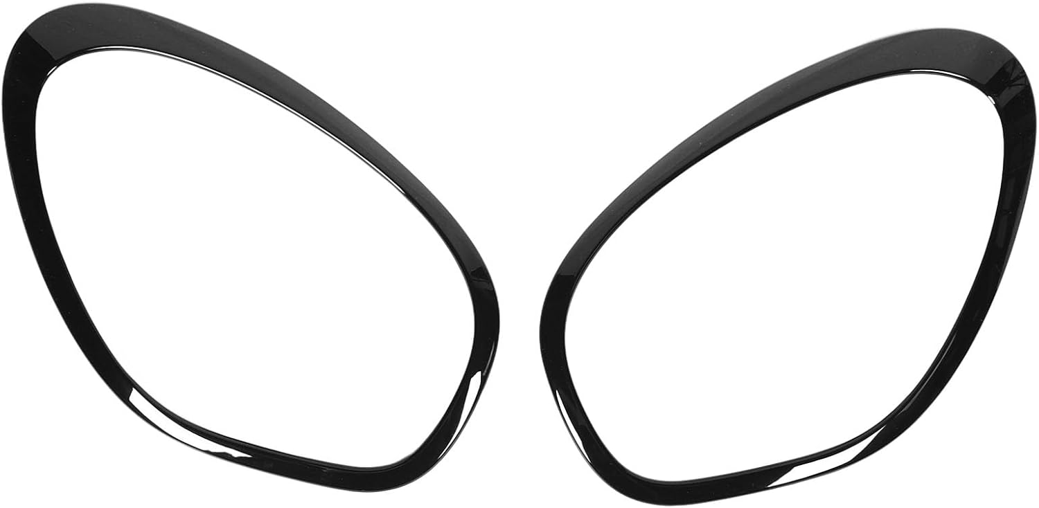 Headlight Bezel Trim Injection51139801574 Gloss Black 4 Piece Tail Light Cover Clip On Installation Fit For 2010 To 2016 R60, Other accessories