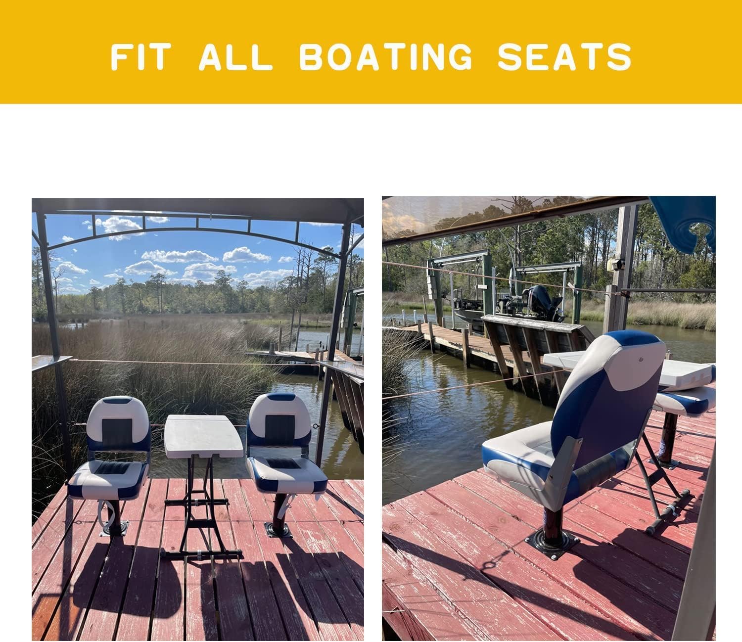Seat Base for Boat Seat, Premium Boat Seat Pedestal - Ideal for Boating and Fishing Enthusiasts