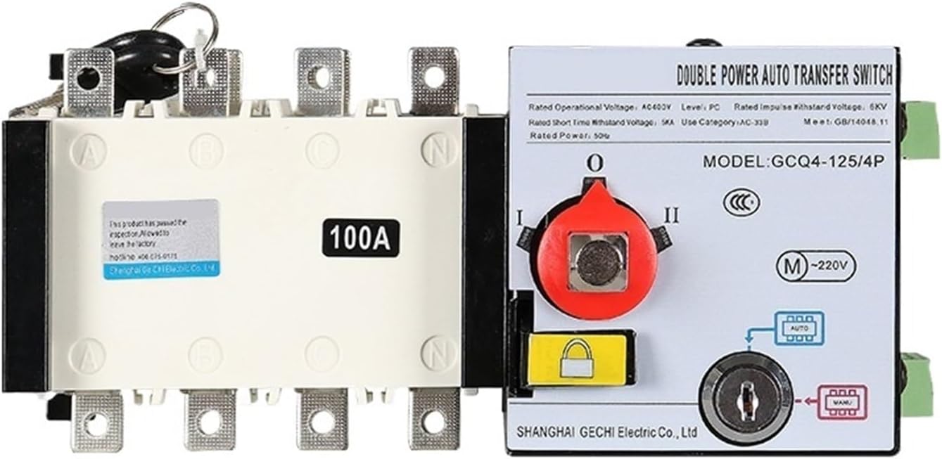 Double Power Automatic Transfer Switch GCQ4 Isolated PC-Level Generator Switch fire-Fighting Dual Power Automatic Transfer Switch(4P3200A)