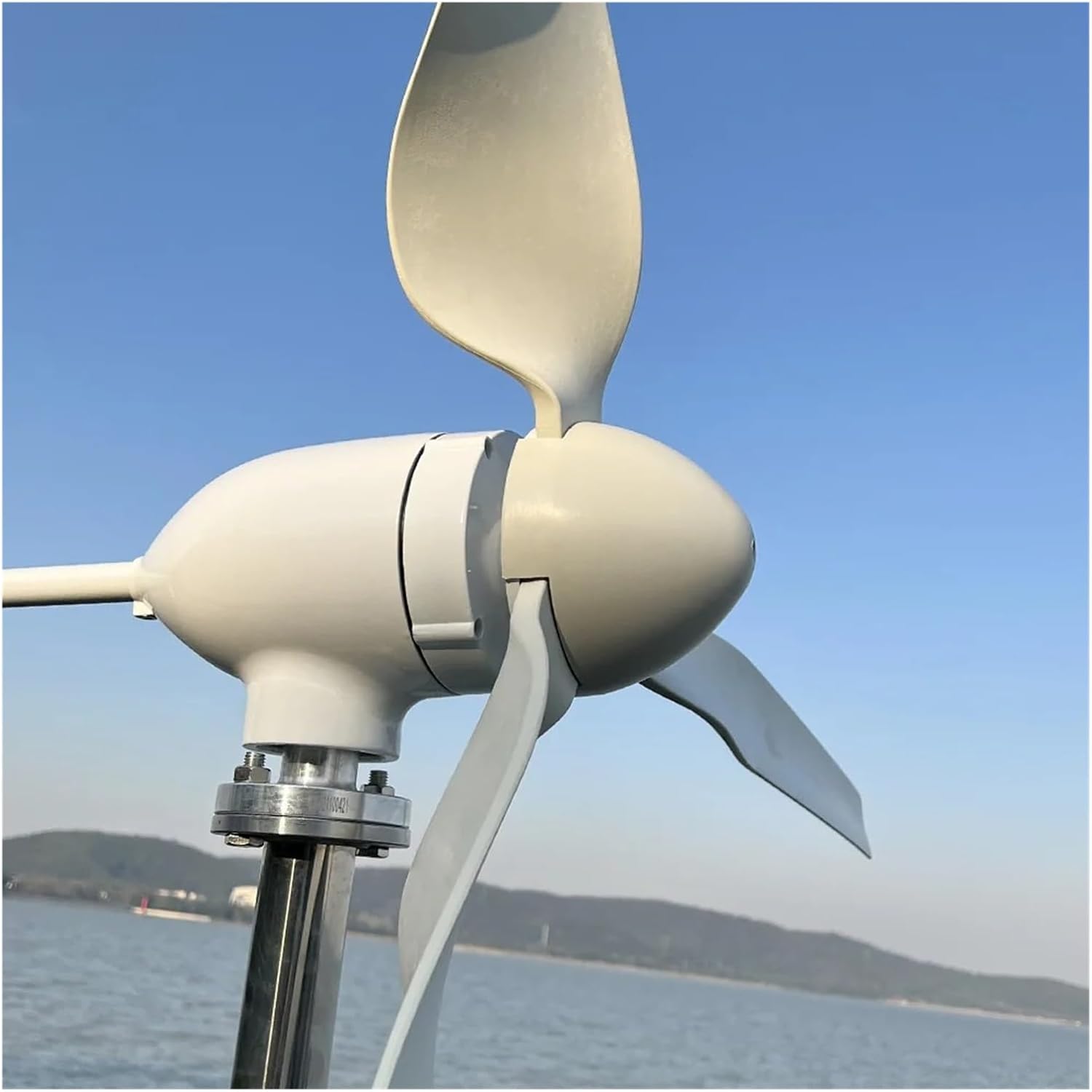 Wind Turbine Generator 2000w 48V 24V 12V Windmill Horizontal Wind Generator Kit Mppt Controller for Home Use Low Starting Speed for Home(Hybrid Control,24V_2000W)