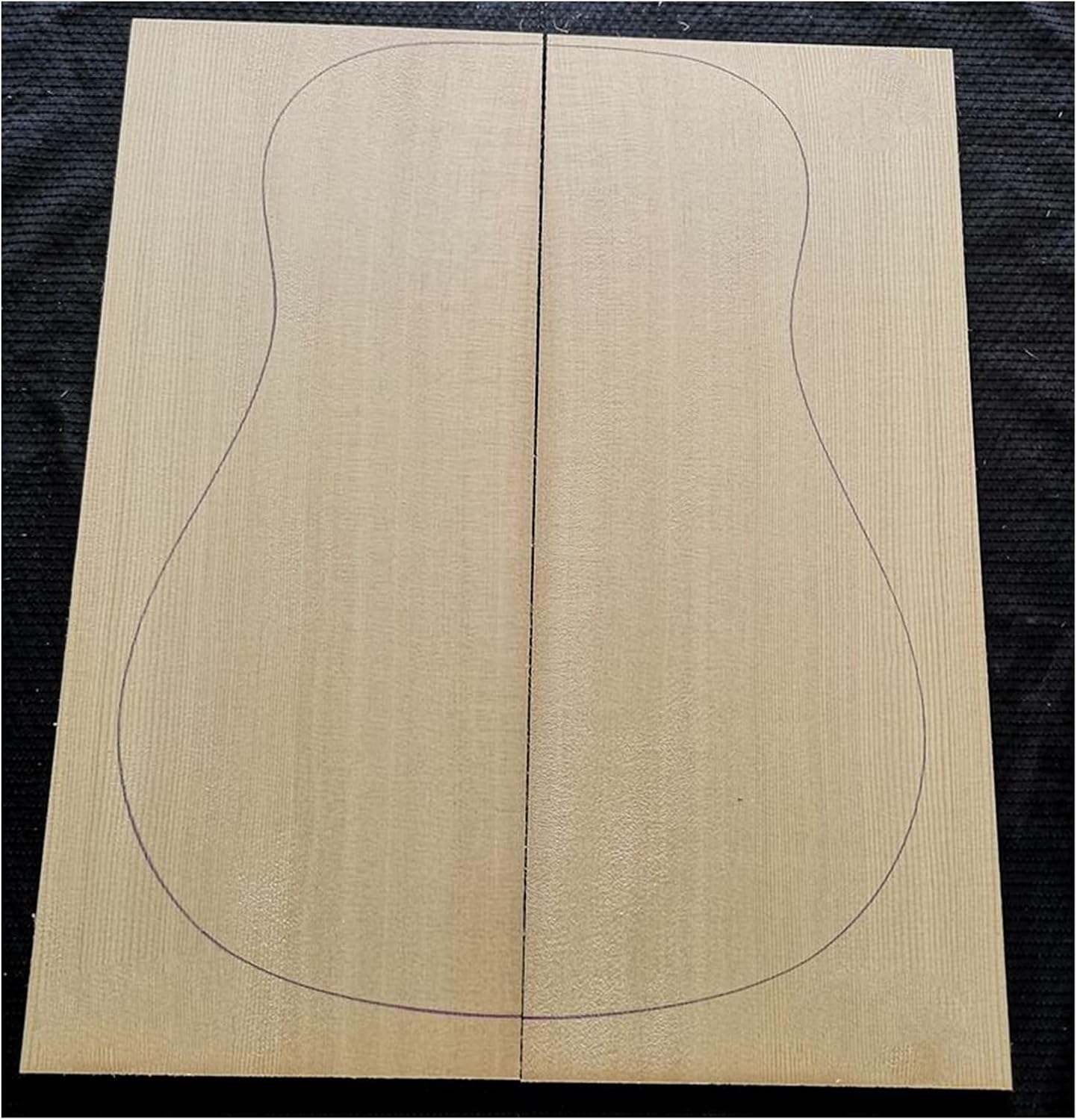 Unfinished Guitar Body 1SET AAA Selection of Sitka Spruce Guitar Veneer Guitar Panel Wool Wood 540 * 220 * 4.5mm Guitar DIY Accessory (Size : X81)