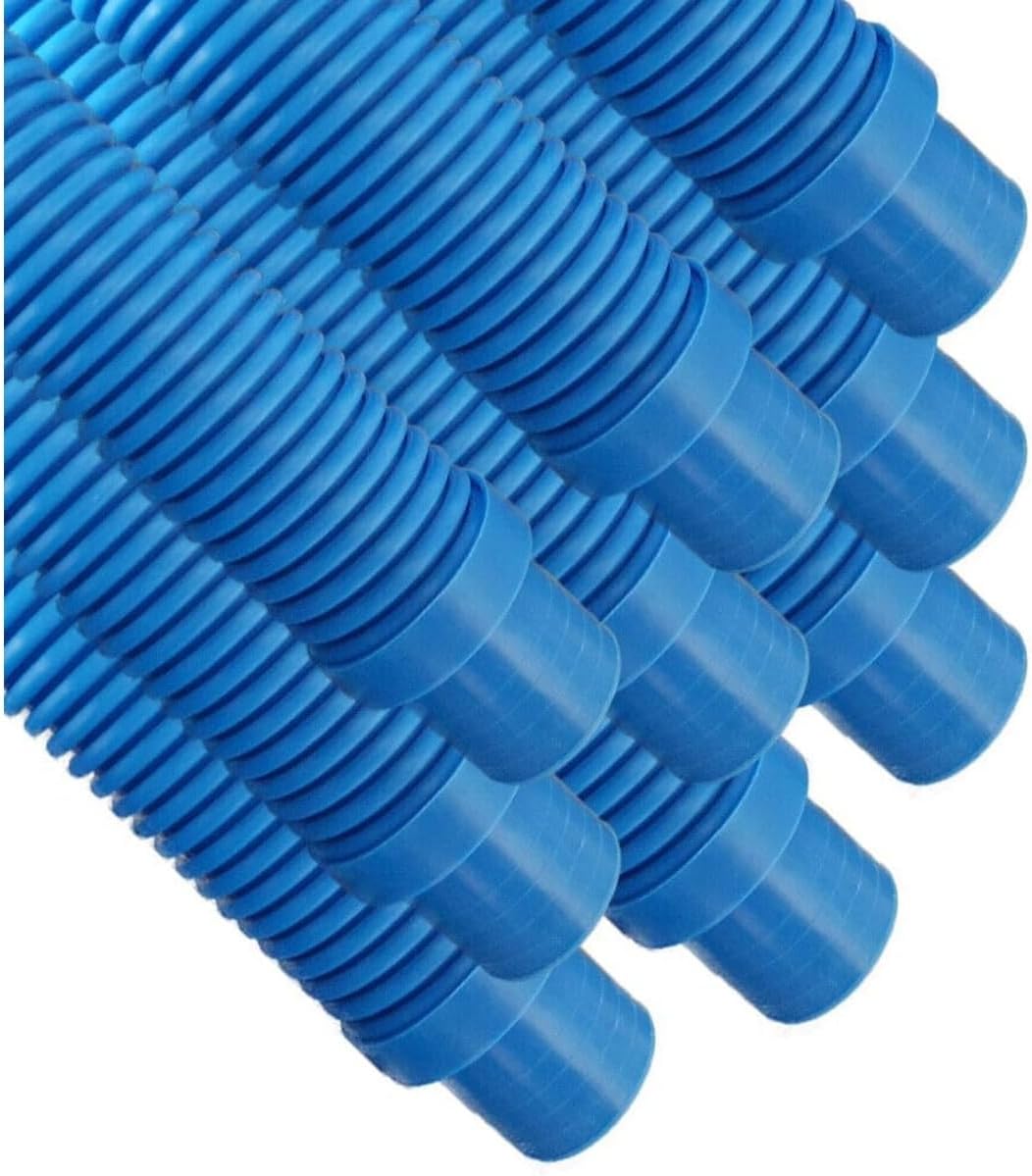 Replacement for Puri Tech Pool Cleaner Vac Hose Kreepy Krauly Barracuda 1.5 in x 4 ft Replacement for Blue 9 pk