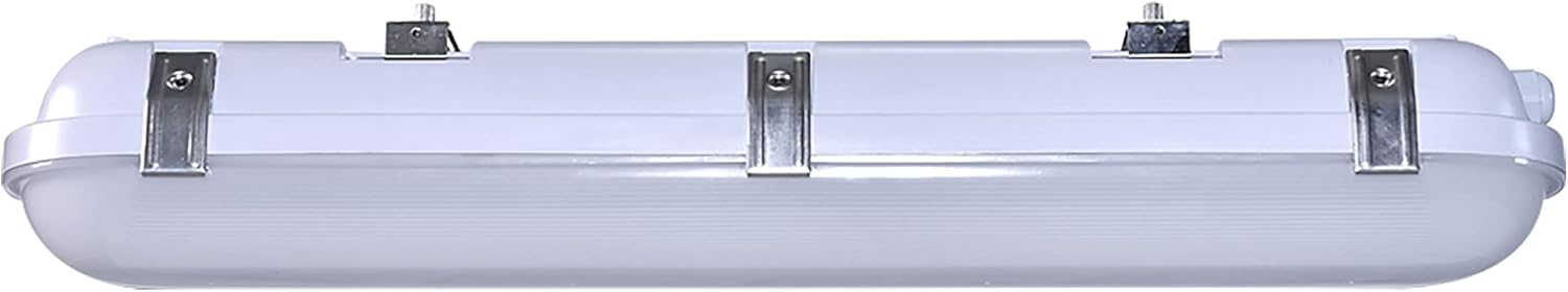 Satco (65-823 20 Watts, 2 Foot; Vapor Tight Linear Fixture with Integrated Microwave Sensor; Cct Selectable; Ip65 and Ik08 Rated Gray Warm to Cool White 2' 20W Linear Vapor Tight (1 Pack)