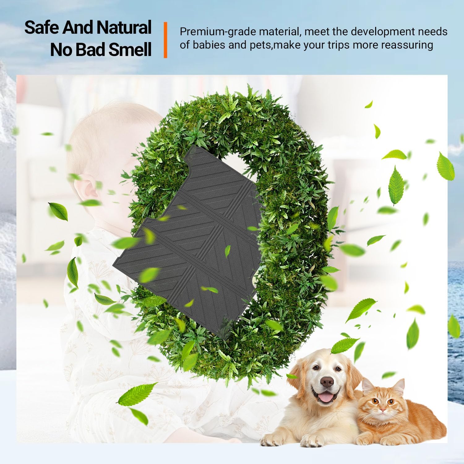 powoq 5.5FT Bed Mat Compatible with 2022-2026 Toyota Tundra Truck Bed Liner Cargo Mat TPE Cargo Liner Replacement for 2022 2023 2024 2025 2026 Toyota Tundra Accessories (5.5FT Bed Mat)