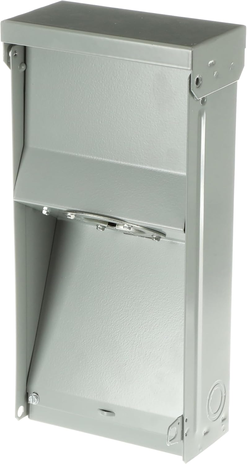 ABB T050N 50Amp Twist‑Lock Power Inlet • 120/240V VAC • Outdoor Generator Inlet Box • CS6375 Receptacle • NEMA3R Galvanized Steel Enclosure • for RVs, Trailers, Transfer Switch Use