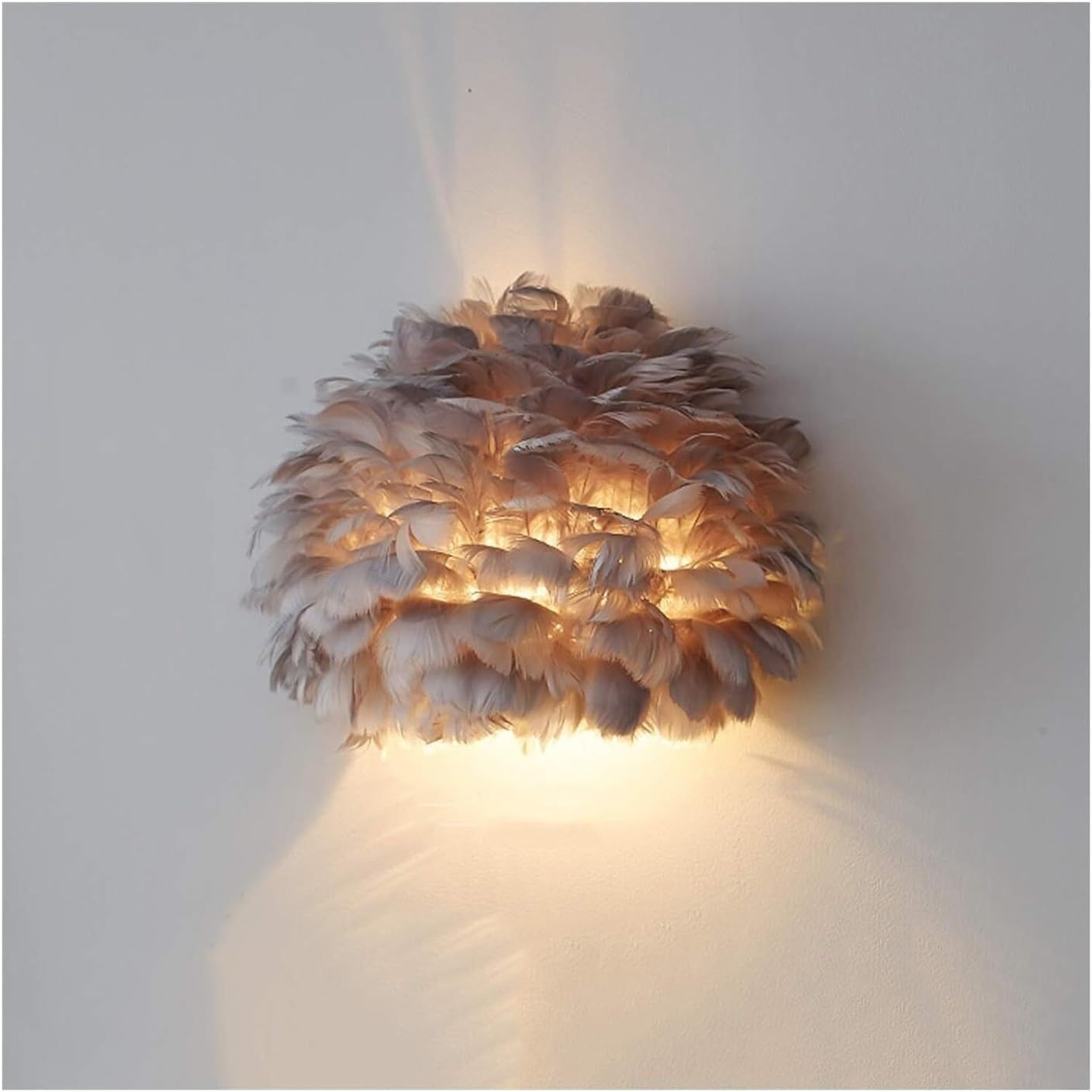 Feather Wall Light Modern Simple Mount Lamp Home Room Lighting Fixture E27 Bedroom Bedside Dining Background,Chandelier