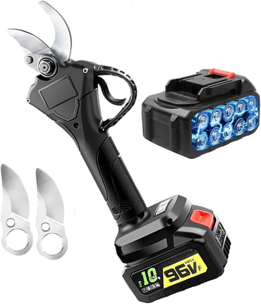 Electric Pruner Shear Pruning Shears Gardening Secateur Cordless Tree Branch Cutters Cutting Diamete 40mm Faster, Easier and Pain Free Now (4.0 one Battery)