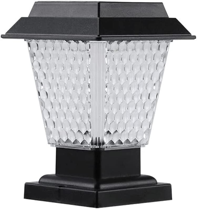Solar Pillar Head Light, Outdoor Waterproof IP65PillarLamp, LED Plastic Lamp Shade, Landscape Light for Terrace Garden, Villa Park Decoration Lighting Fixtures