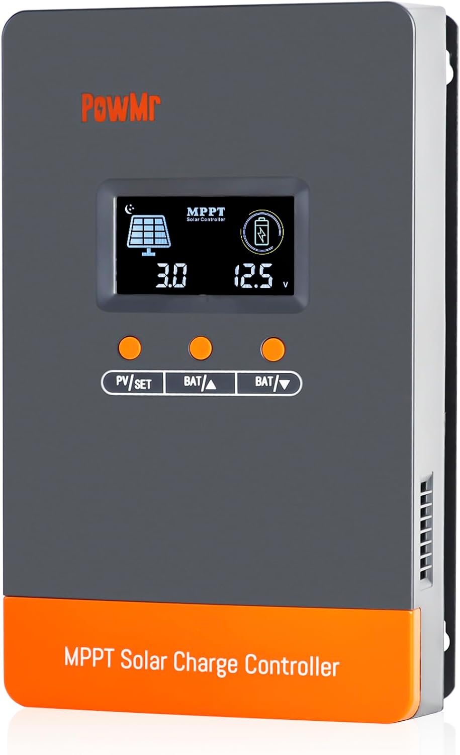PowMr 100A MPPT Solar Charge Controller 12V/24V/48V | 12 Units Parallel Support | Dual Cooling Fan & Wide Voltage | Compatible with Lithium/Lead-Acid Batteries | Overload Protection