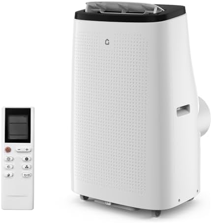 14,000 BTU Portable Air Conditioners - Cools Up to 750 Sq.Ft, 3-IN-1 Free Standing AC Unit Fan Dehumidifier Remote Control, Window Kit, Smart/Sleep Mode 24H Timer (14000BTU Style 3)