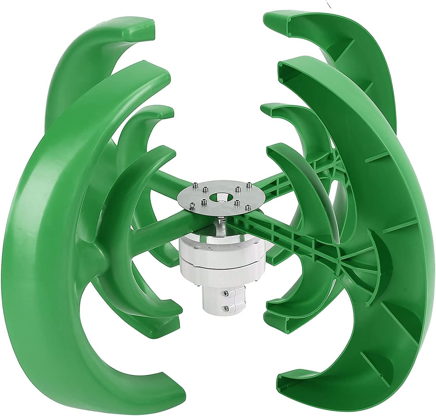 Wind Turbine Generator Kit 12000W with 4 Blade, Wind Generator Kit with Charge Controller, Wind Power Generator for Marine, RV, Home Green