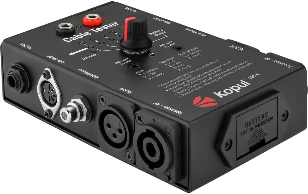 ART ProMPAII Two Channel Discrete Class A Microphone Preamp Bundle with Kopul CBT-8-8-in-1 Cable Tester and 2x XLR-XLR Cable