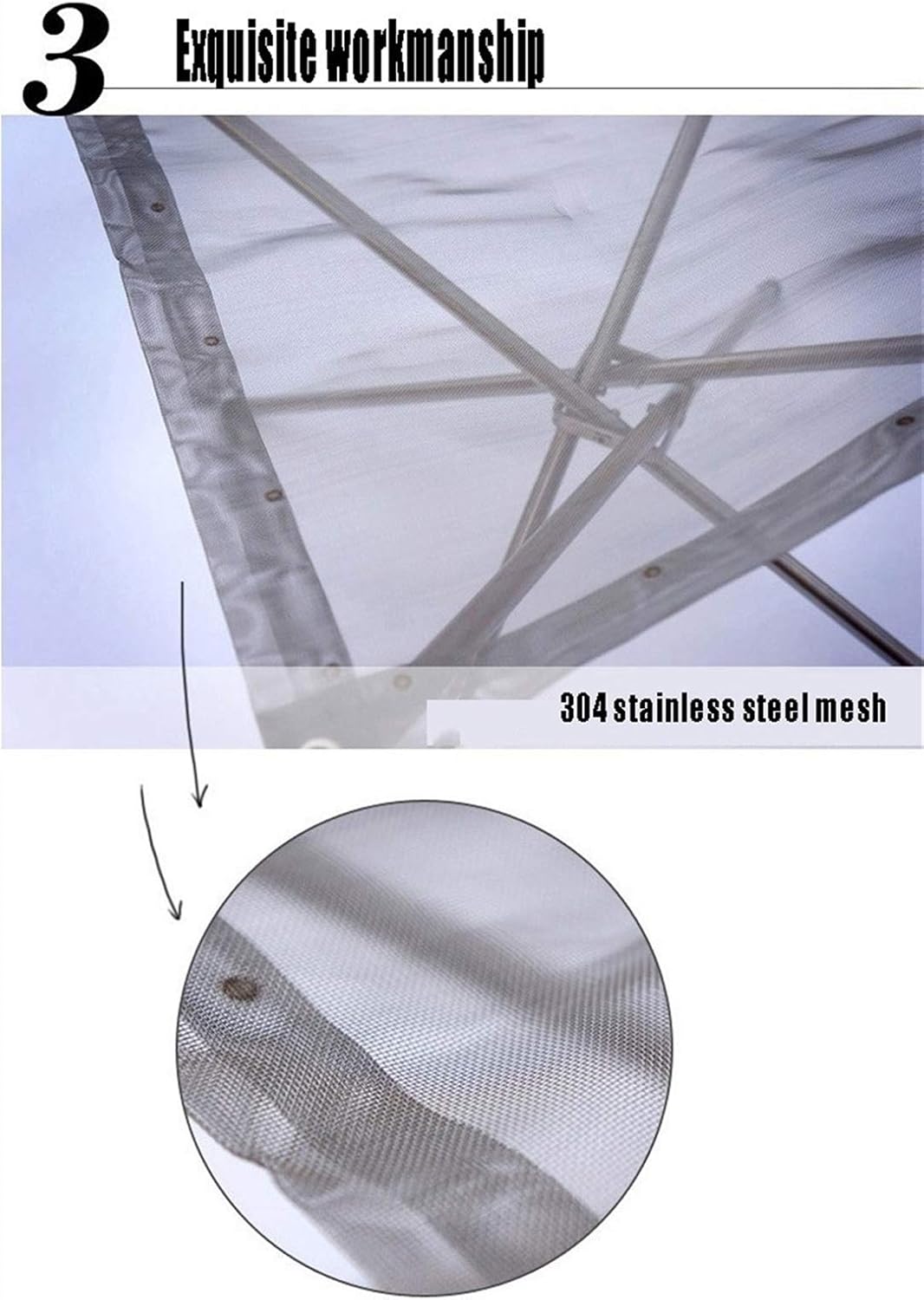 Outdoor Fire Pit Portable Fire Pit, Outdoor Camping Folding Wood Burning Backpack Stove, with Storage Bag, Collapsing Stainless Steel Mesh Fireplace