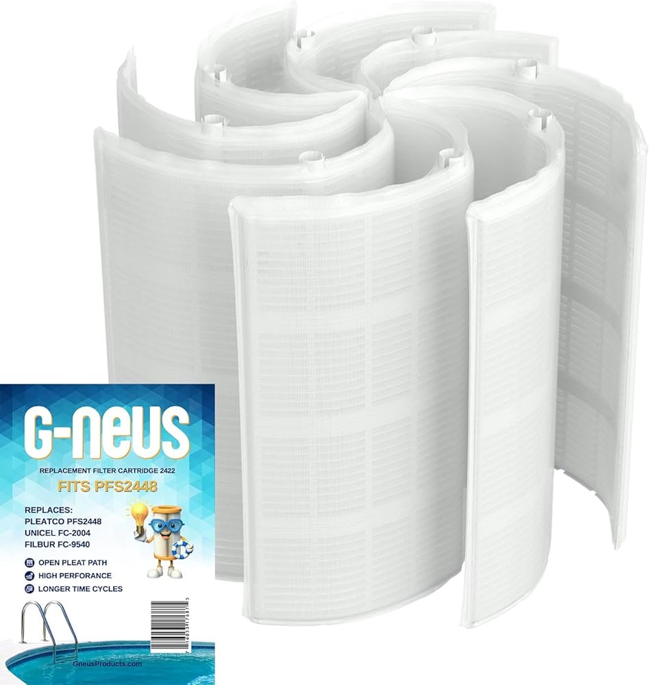 G-NEUS Pool & Spa Filter | Replaces Unicel FS-2004, Filbur FC-9540, Pleatco PFS2448 | 48 Sq Ft Coverage | High Performance Replacement Filter Grid, 1 Pack