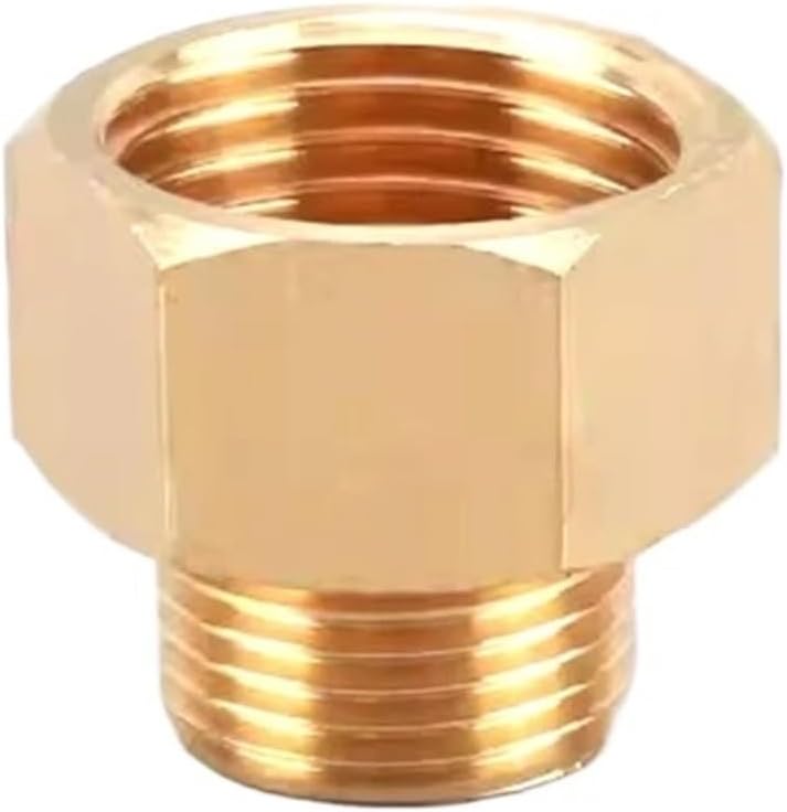 Revive Furniture 10Pcs Male To Female Pressure Gauge Conversion Copper Joint Brass Fitting Quick Coupler Adapter 1/8