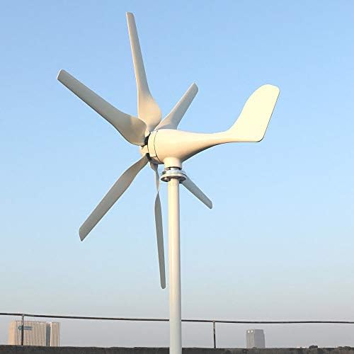 800W Wind Turbine Generator Kit - High Efficiency 6-Blade Wind Power System for 12V/24V/48V Home Energy Solutions, Eco-Friendly Free Power with Controller