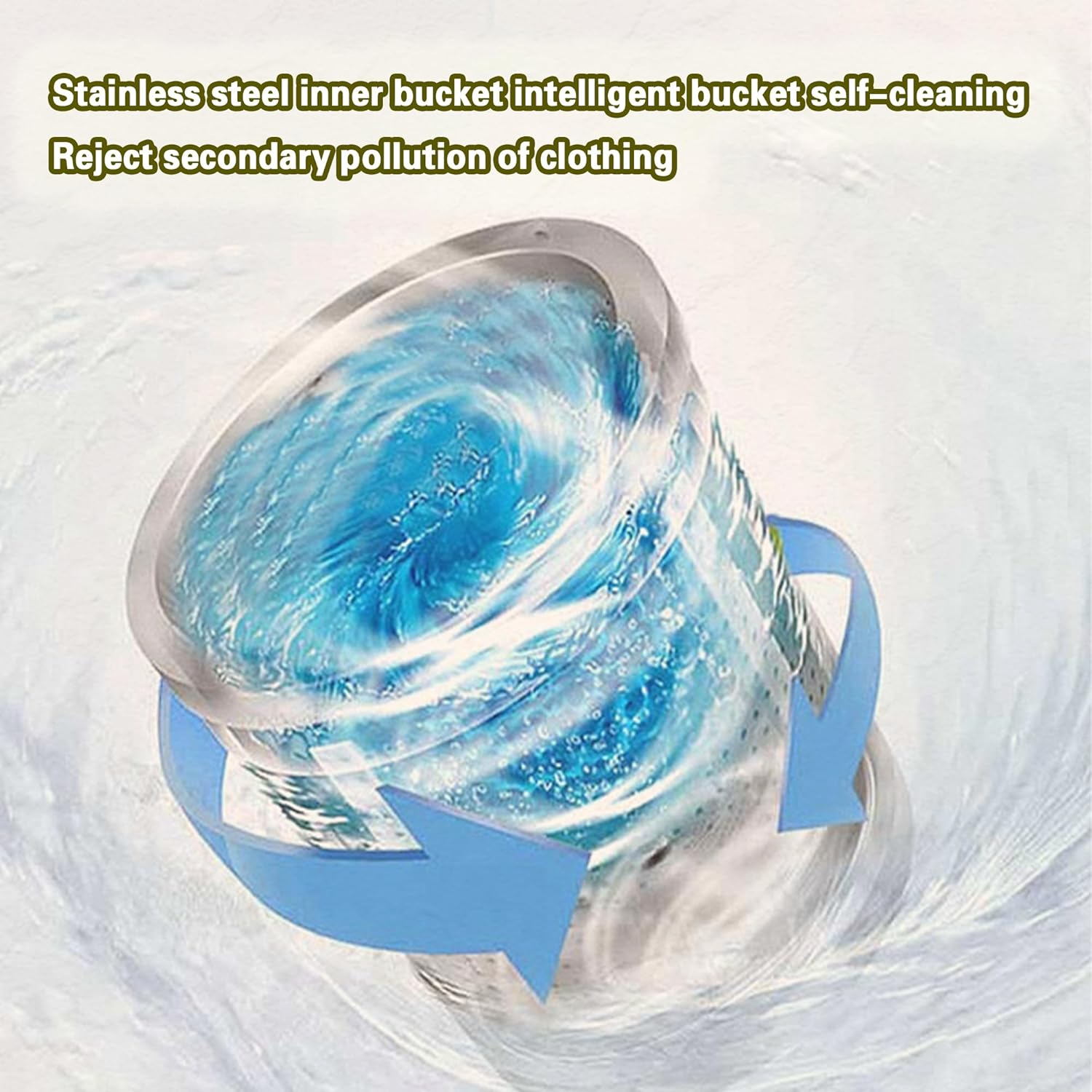 2-in-1 Mini Portable Washer and Dryer Combo - Wall Mounted Fully Automatic Front Drum Washing Machine with LCD Control Panel - for Small Clothes, Underwear, Socks Desktop