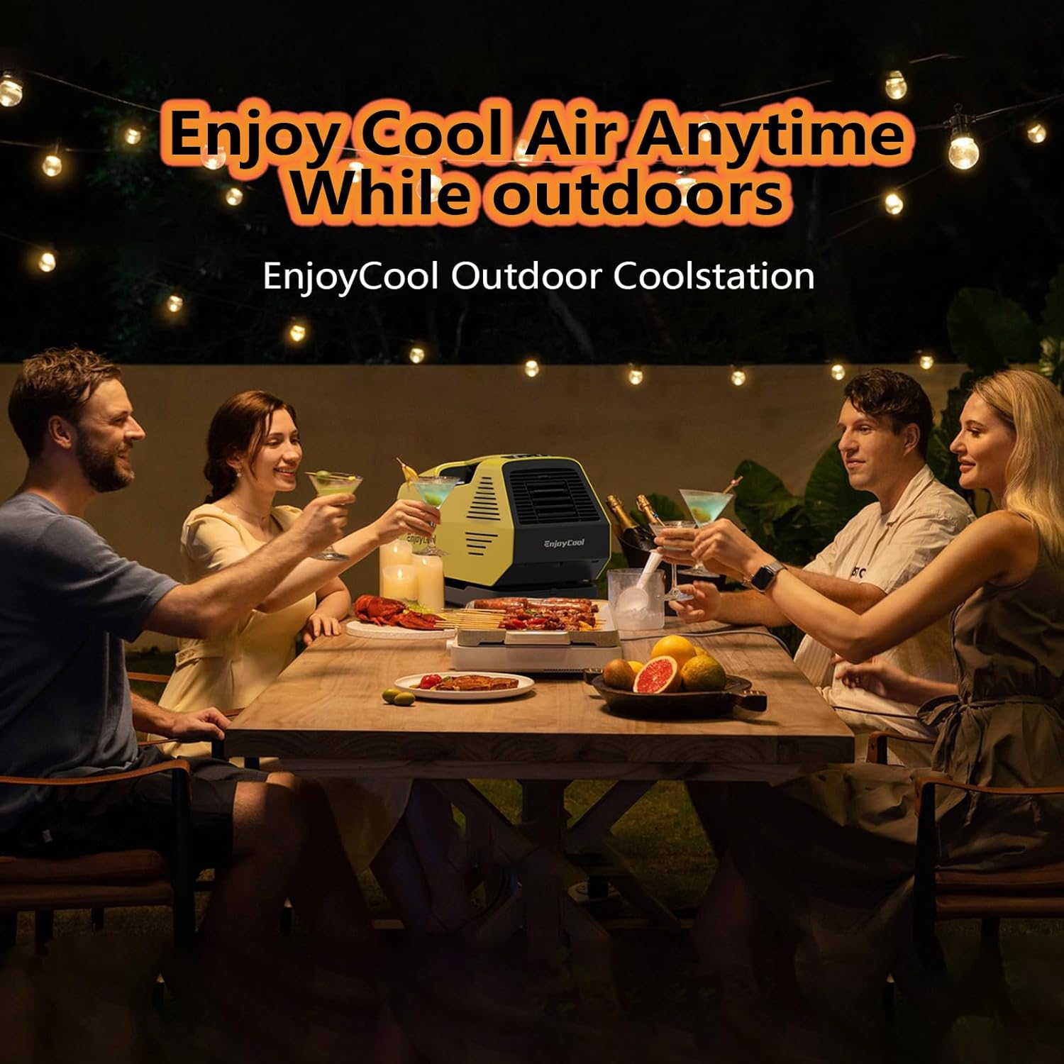 Portable Air Low Noise (44DB) and Low Power Consumption (220W) Portable Air Conditioner for Pet Conditioner for Camping 2380 BTU Outdoor Air Conditioner tent air conditioner for camping