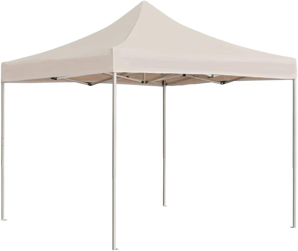Professional Folding Party Tent, Tents for Parties Carpas para Fiestas Outdoor Canopy Tent Outdoor Gazebo Garden Gazebo Suitable for Lawns Yards Farms Gardens Aluminum 9.8'x9.8' Cream