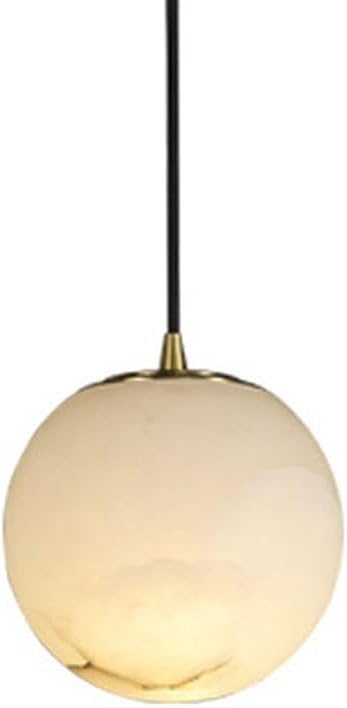Hanging Lamp, Lunar Pendant Light Small Marble Chandelier Nightstand White Globe Hanging Light Fixtures Modern Style Hanging Lamp Decor Lighting Fixture Hanging for Bedroom