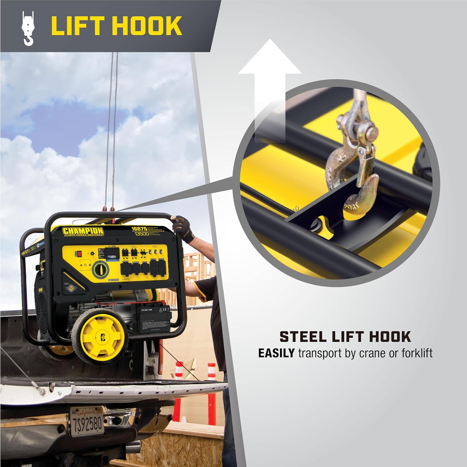 Champion Power Equipment 16,875-Watt Electric Start Home Backup Portable Generator with CO Shield®