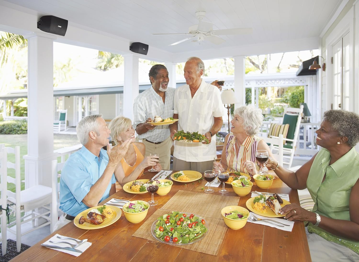 YAMAHA NS-AW194BL High-Performance All-Weather Speakers, Black