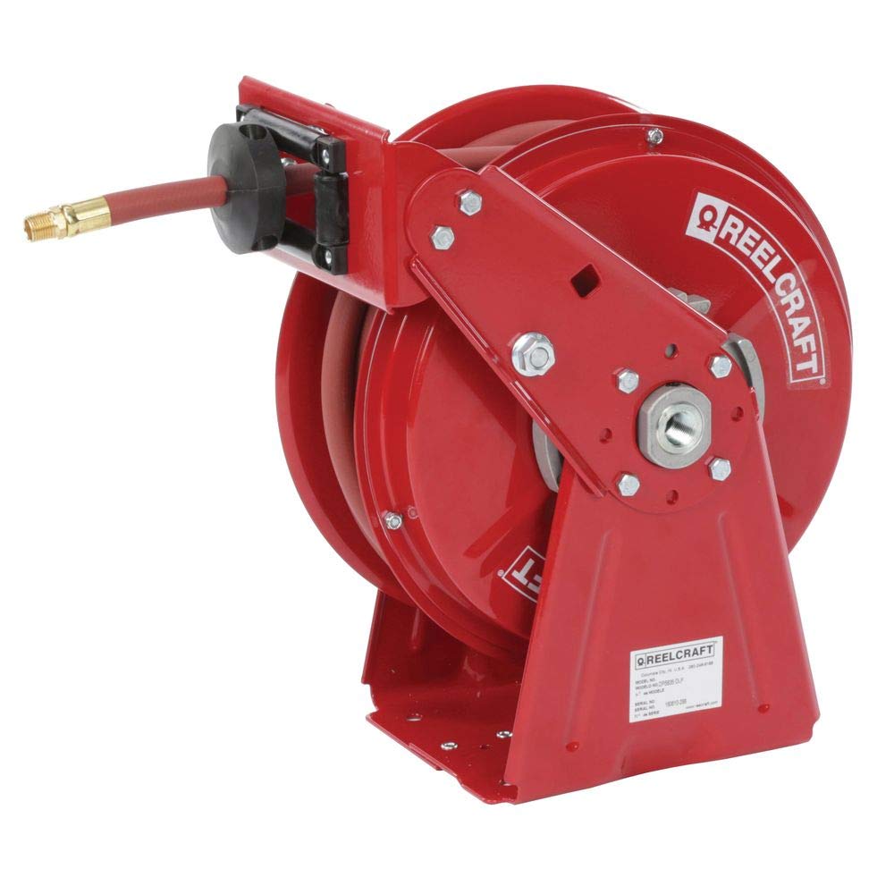 Reelcraft DP5835 OLP Heavy Duty Compact Dual Pedestal Hose Reel, 1/2
