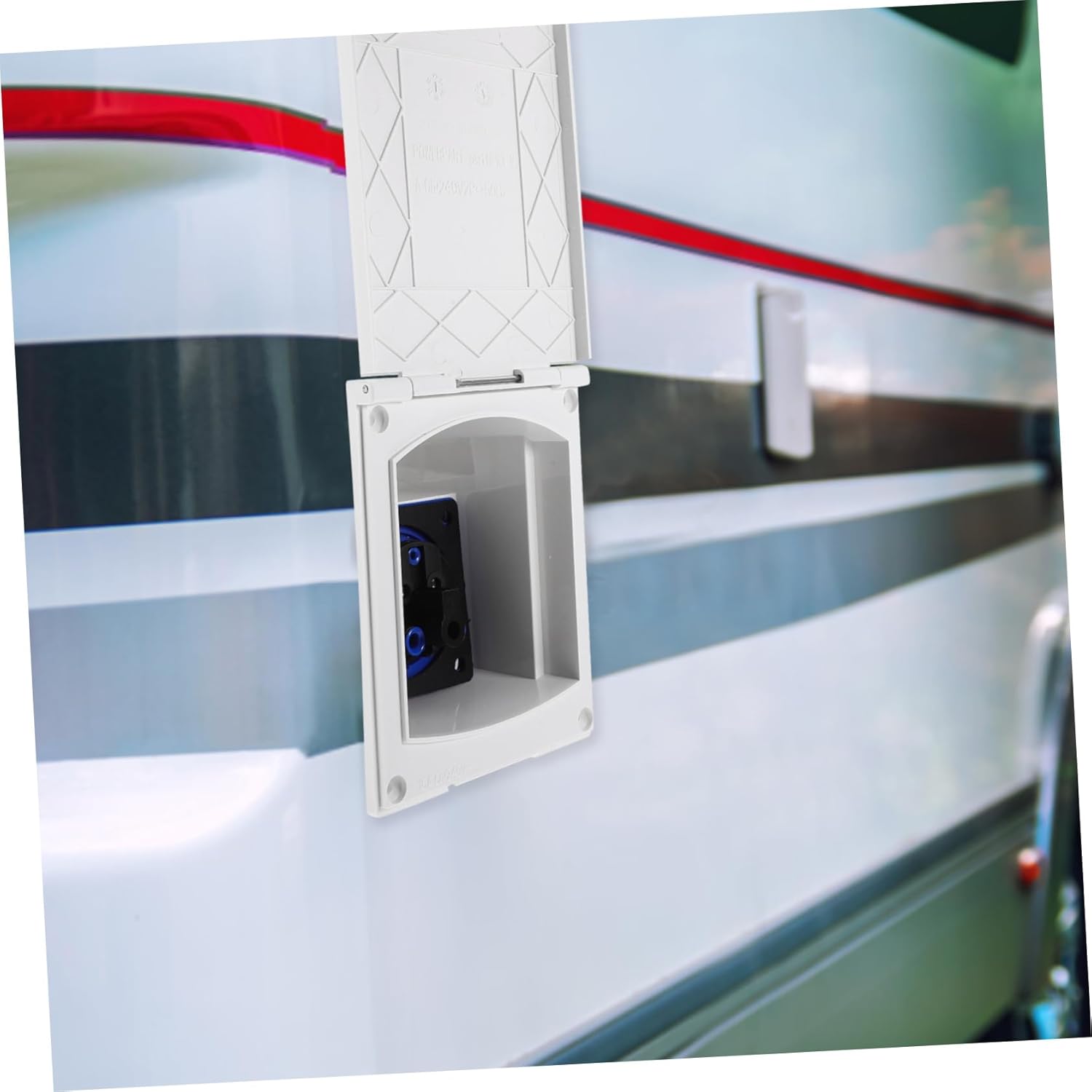 OUNONA 4pcs Sleek Rv Accessory Power Inlet Socket Box for Generator and Solar Panel Rv