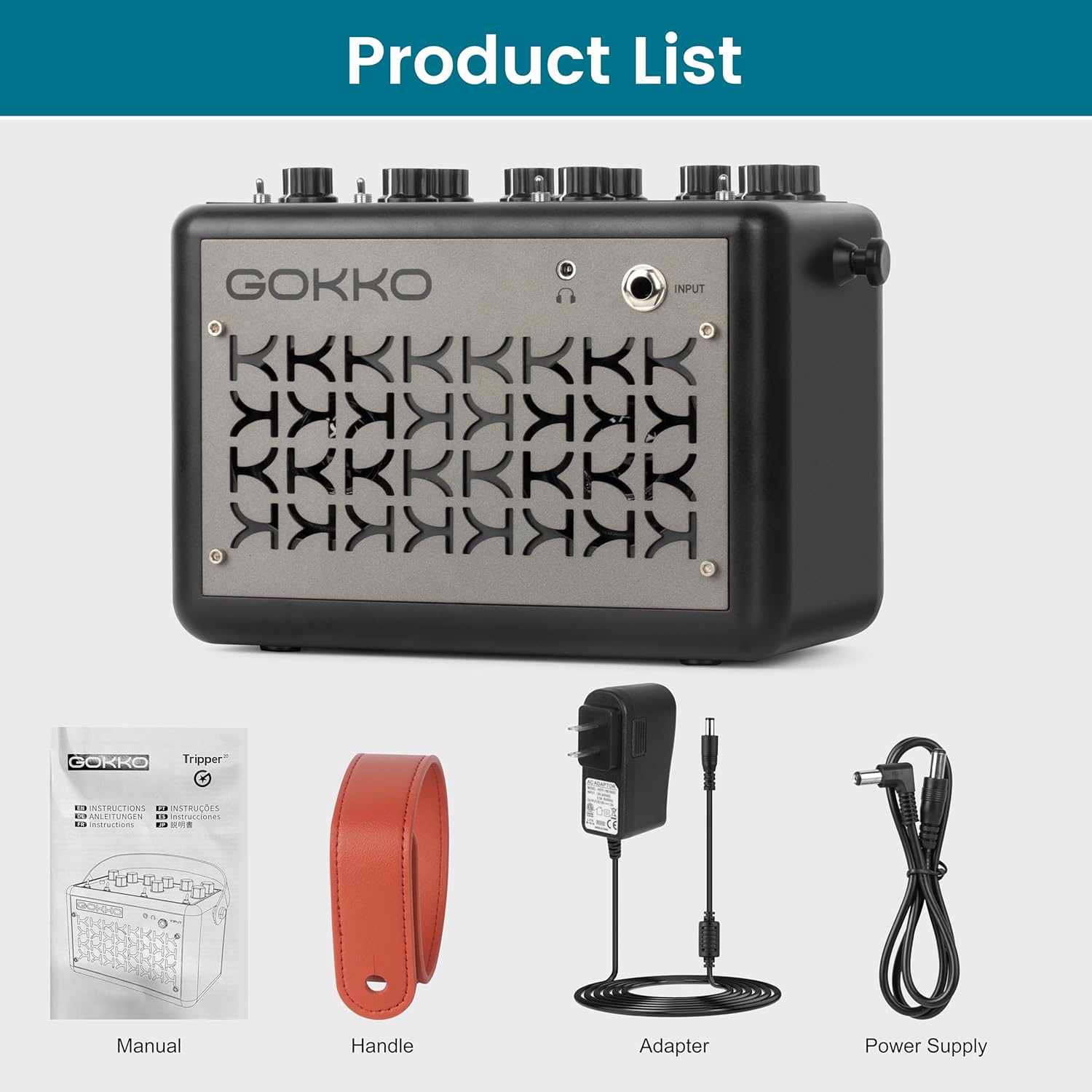 Guitar Amp 2 * 10W Electric Guitar Amplifier with 3 Built - in Effects, Bluetooth, Battery with USB Audio Interface for Recording Ideal for Busking and Practice