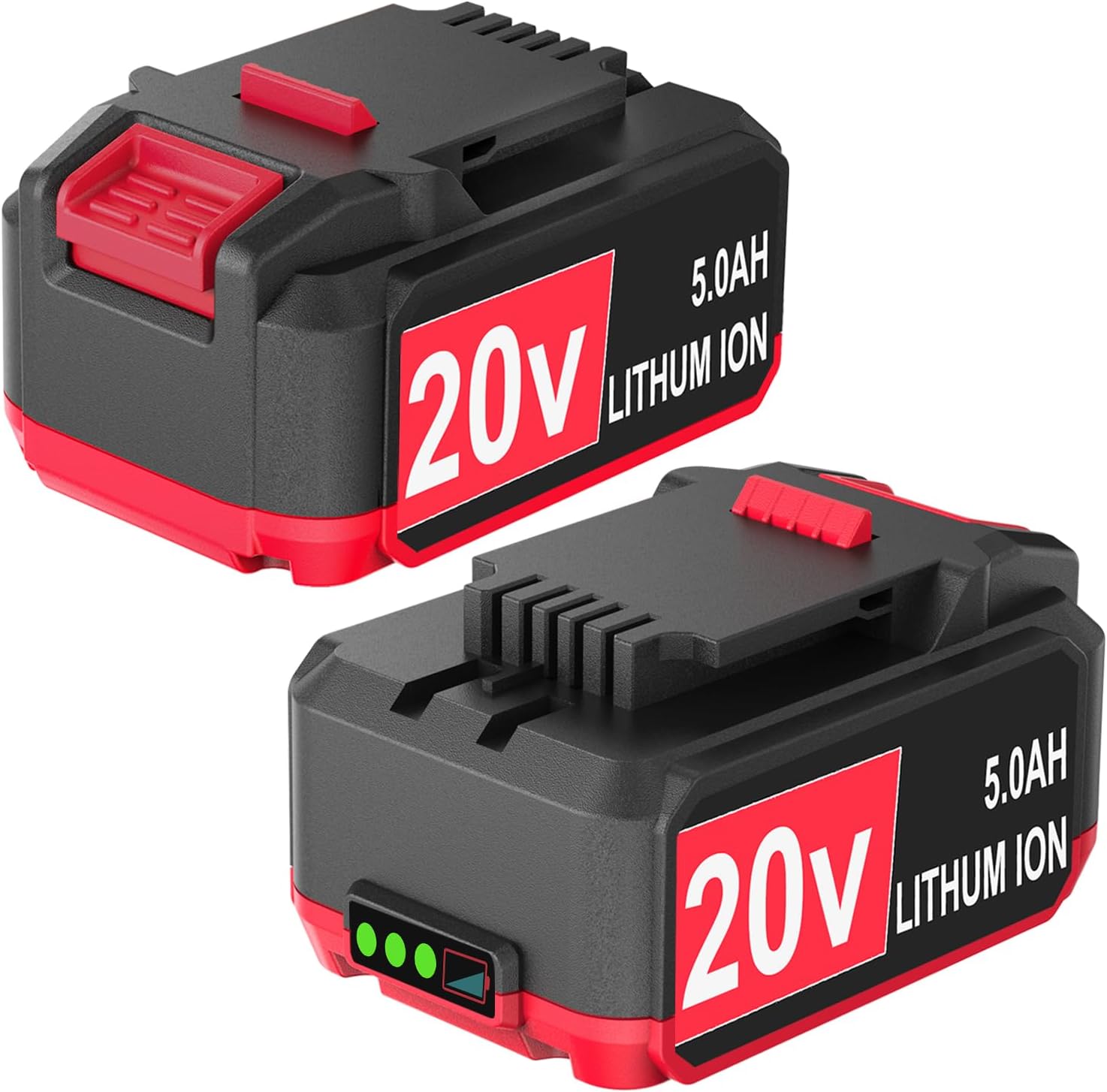 FSKE 2Pack 5.0Ah Replacement for Bauer 20v Lithium Battery 1701C-B 1702C-B 1907C-B 2108C-B 2109C-B - Compatible with Bauer Battery Power Tools