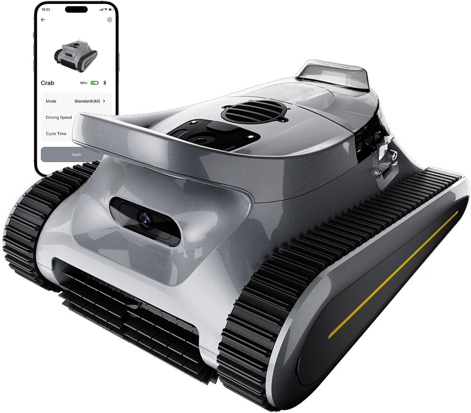 Cordless Robotic Pool Cleaner -Pool Vacuum 180W Brushless Motor, 45,000Pa Suction, Wall Climbing, Sonar Navigation, 3 Modes Automatic Pool Robot for Inground & Above-Ground Pools Up to 2150 Sq. Ft.