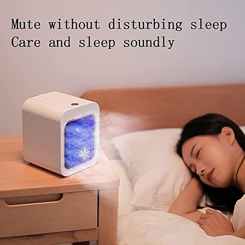 Mini Air Cooler - Portable Cooler Fan, Portable Desktop Cooling Fan, Personal Table Air Conditioner Fan for Bedroom Office Home Room (Color : Black)