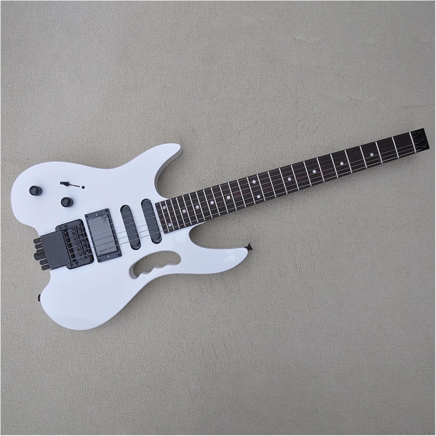 Left Handed 39 Inches Headless Electric Guitar with SSH Pickup Rosewood Fretboard 24 Frets Professional Headless Guitar (Color : 02)