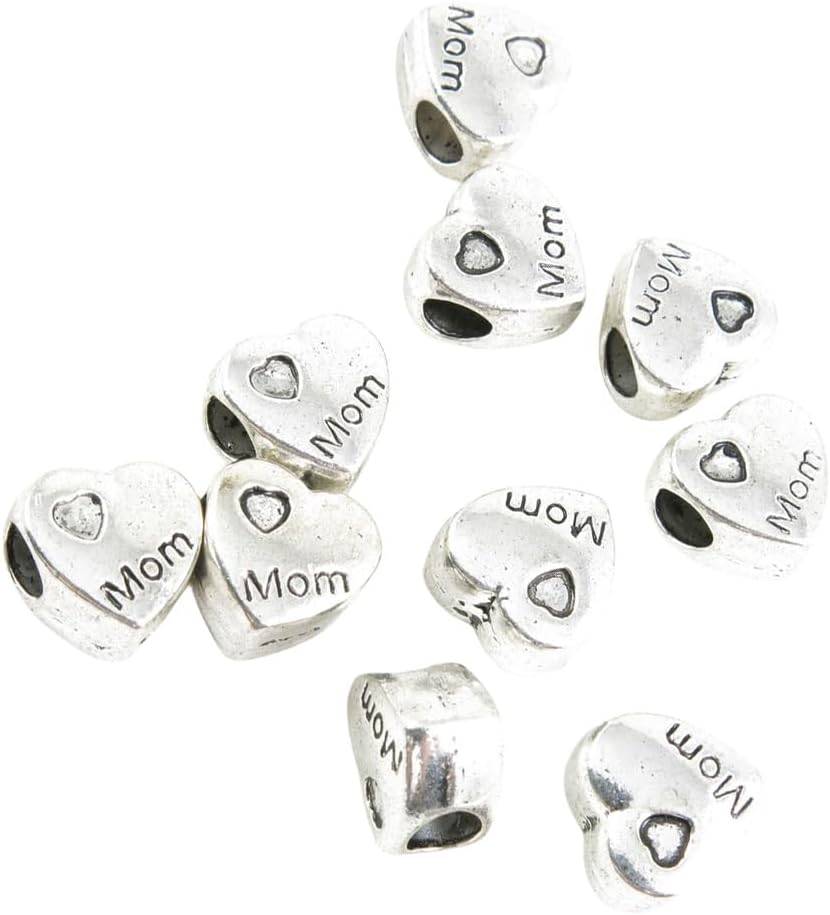 Jewelry Making Charms Antique Silver Tone Color Jewellery Charme Findingss Bulk Wholesale Suppliers Arts Crafts Q9DY8 Mon Love Loose Beads