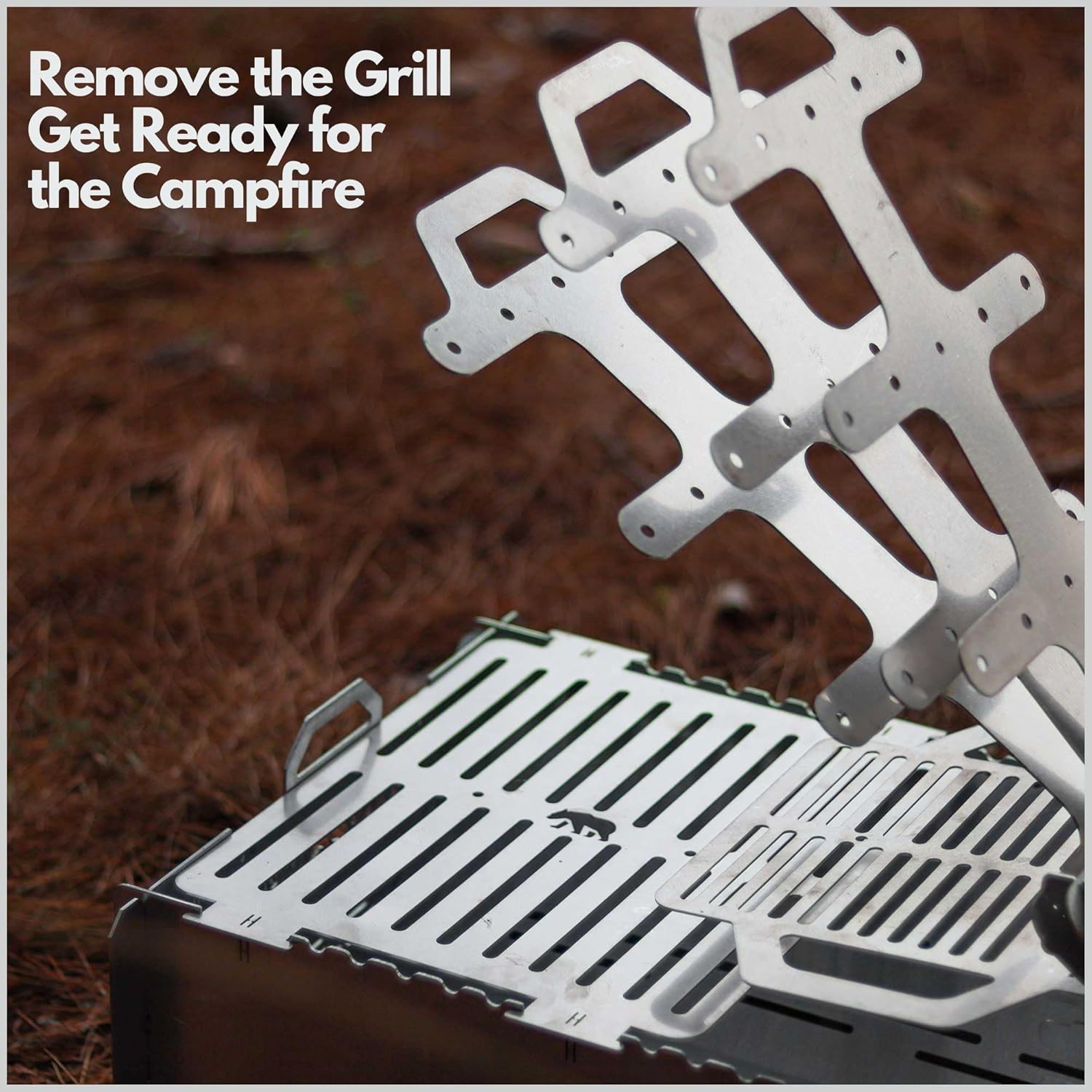 Fish Grilled BBQ & Fire Pit | Portable, Durable, 2mm Galvanized Steel | With Foldable Special Box