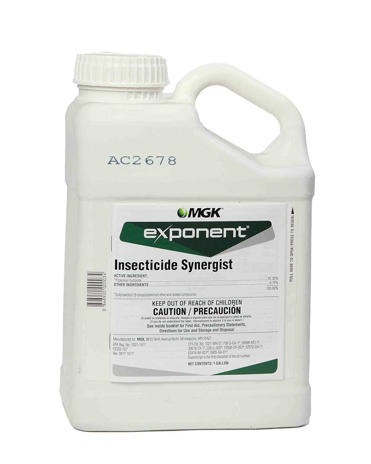 Exponent Insecticide Synergist MGK 1 Gallon