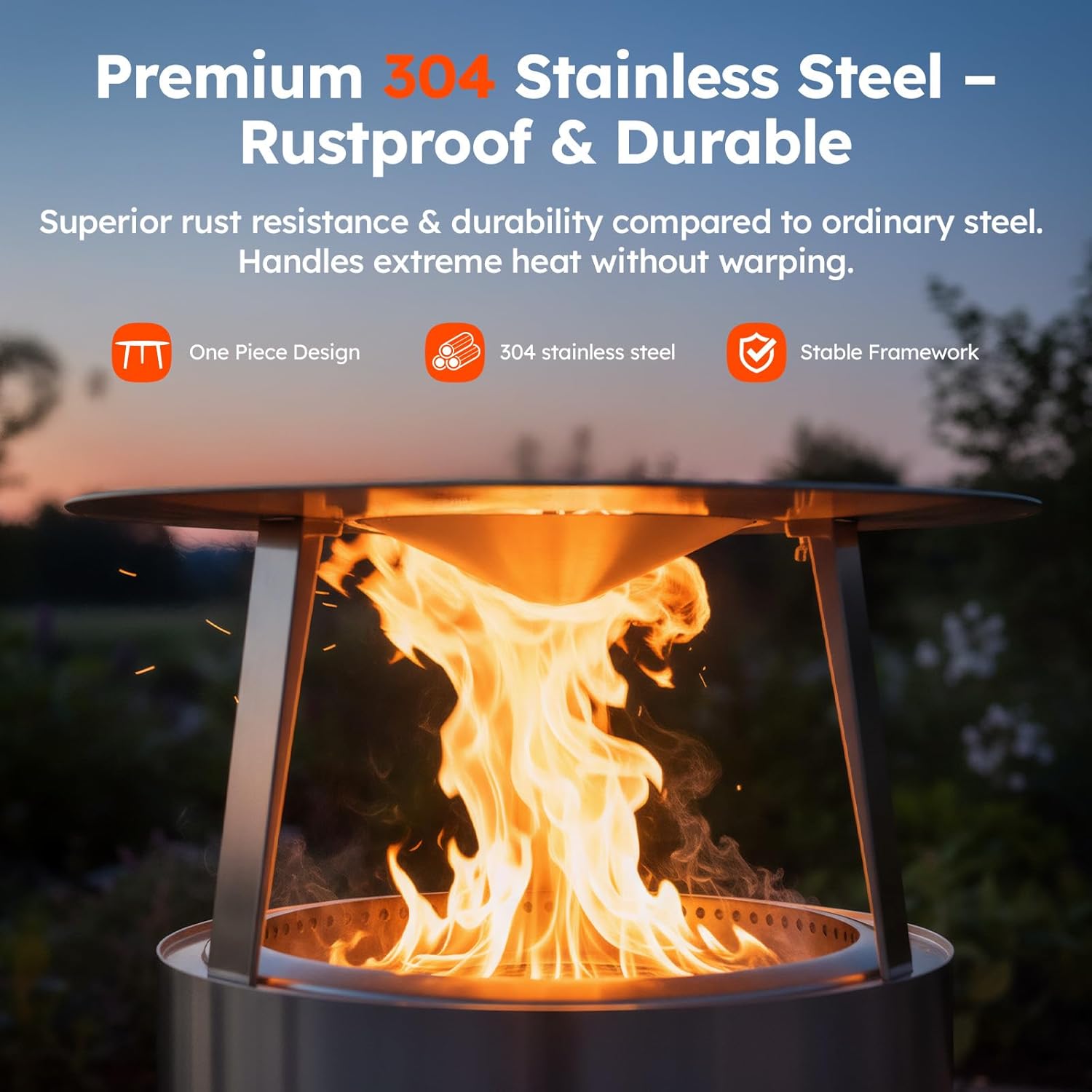 Fire Pit Heat Deflector for Solo Stove Bonfire 19.5