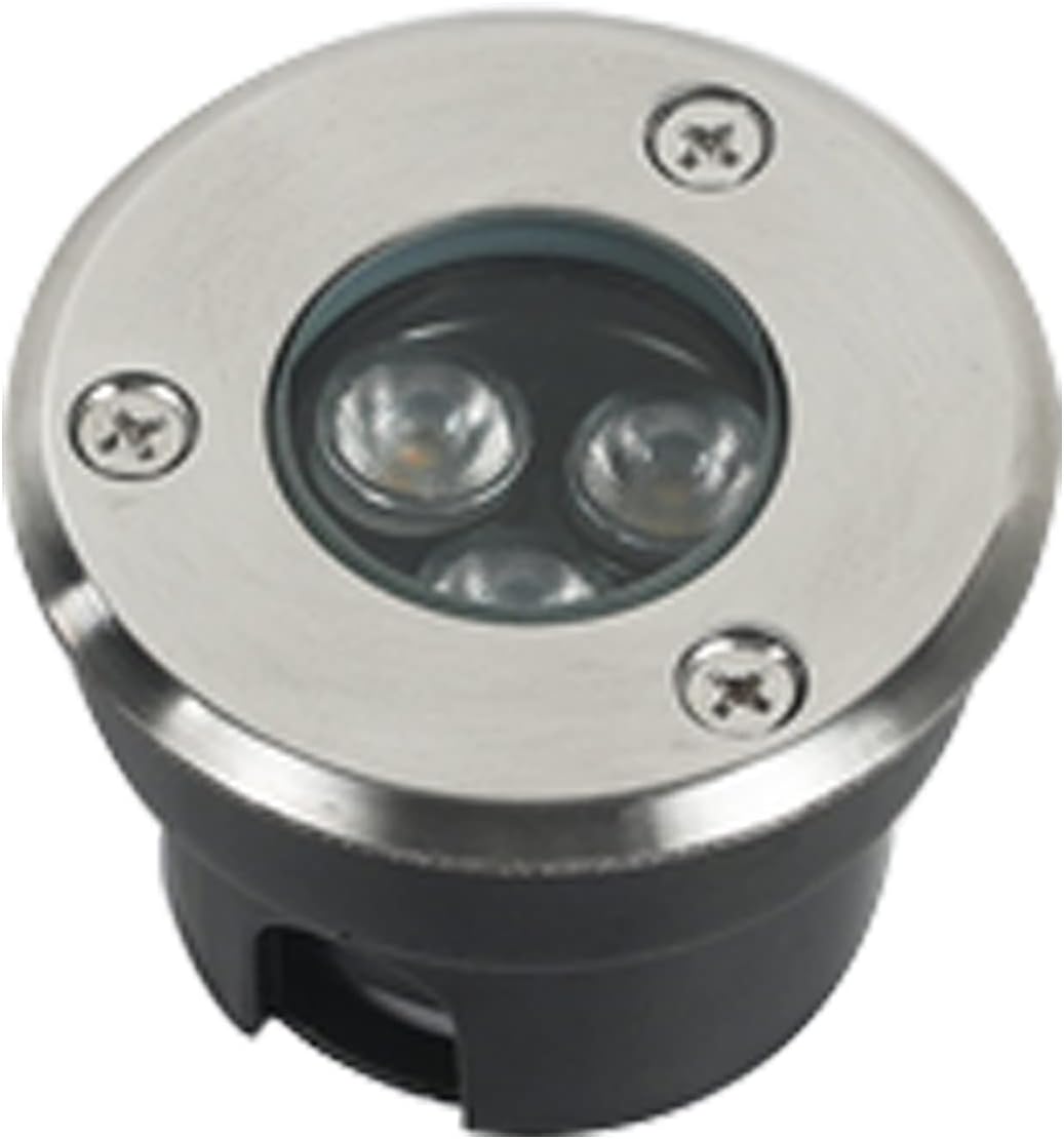 Outdoor Buried Spotlight Underground Lamp Anti-Rust Aluminum IP65 Waterproof Recessed Floor Lamp for Driveway Bridge Hotel (Color : Red, Size : 36W-AC85-265V)