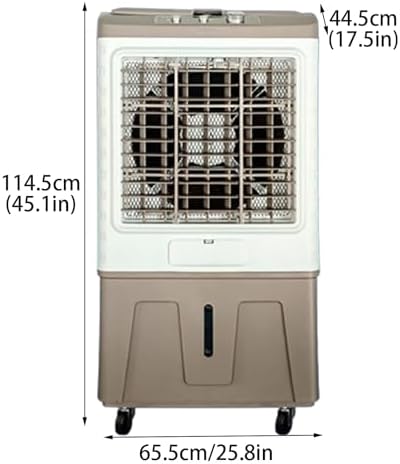 Portable Air Conditioners, 120°Oscillation Three Wind Speed Evaporative Cooler, Large Water Tank Air Cooler for Room Office(65.5 * 44.5 * 114.5cm)