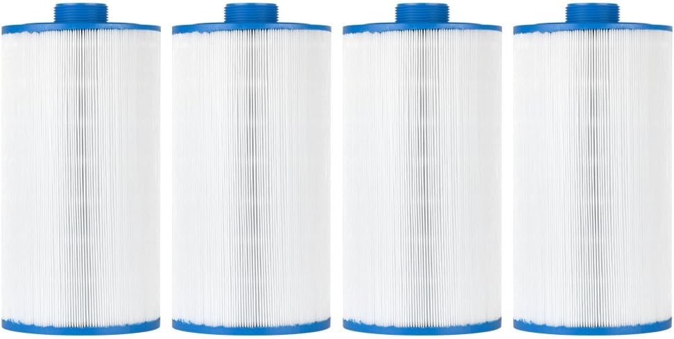 Clear Choice Pool Spa Filter 5.31 Dia x 10.00 in Cartridge Replacement for Freeflow Spa Legend Passport Baleen AK-90108, [4-Pack]