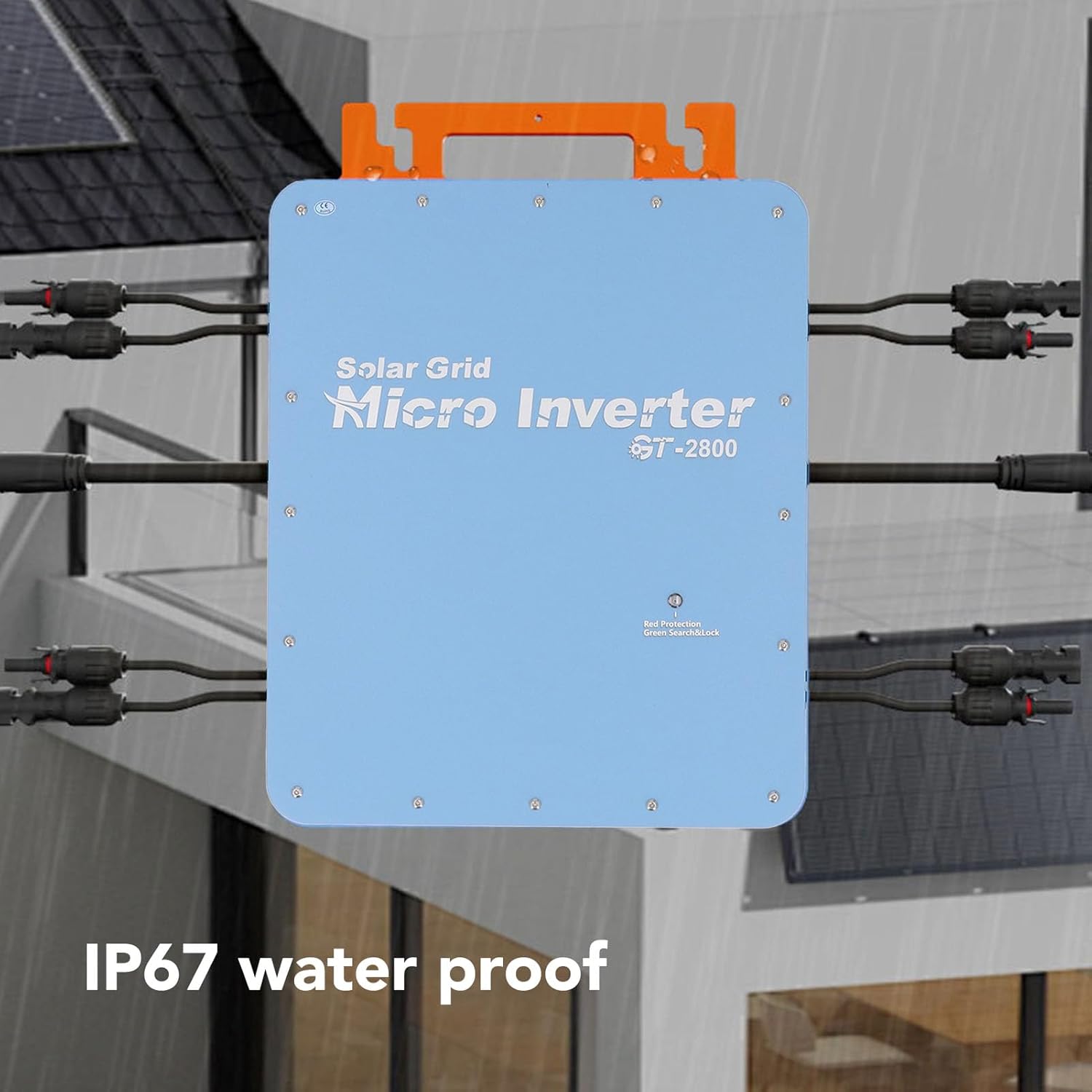 Solar Panel Grid Tie Micro Inverter, 2800W Solar Grid Micro Inverter, APP Control, Accurate Meter, 22-60V DC Input, 120V/230V AC Output, THD