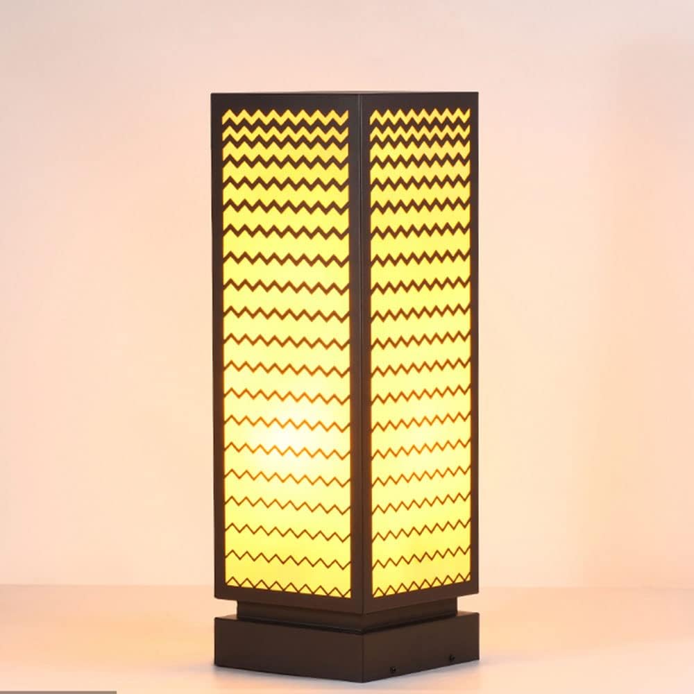 Hotel Lawn Landscape Lighting Fountain Deck Waterproof Exterior Pole Lantern Light, Romantic Beach Warm Light Post Lamp Fixture Outdoor Post Lights for Patio, Yard, Garden,Pool